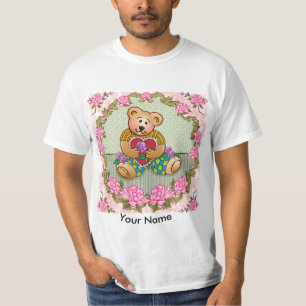 Camiseta del oso del corazón pequeño