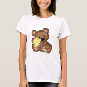 Camiseta del oso del helado