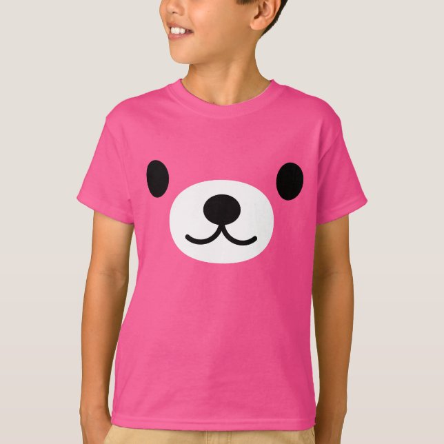 Camiseta del oso del peluche del niño (Anverso)