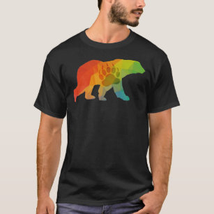 Camiseta del oso geométrico