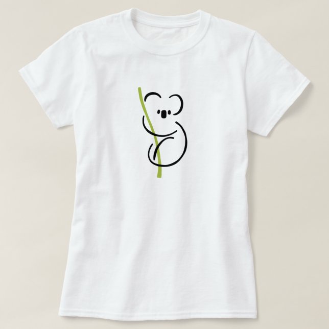 Camiseta del oso koala (Diseño del anverso)