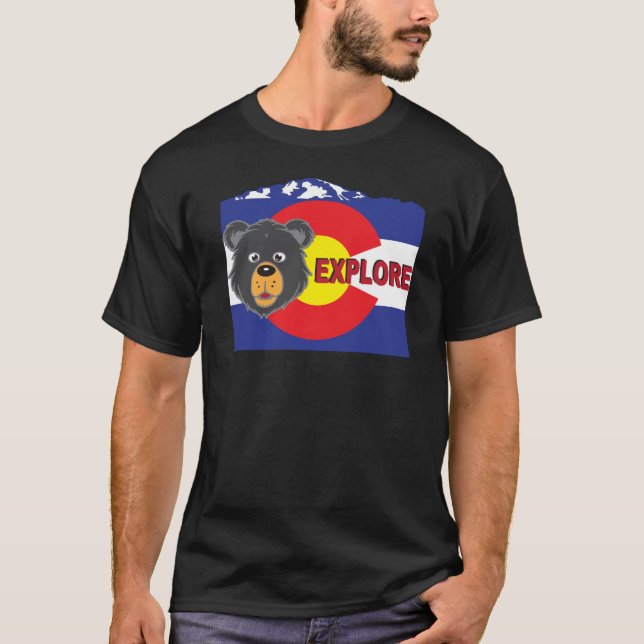Camiseta del oso negro de Colorado (Anverso)