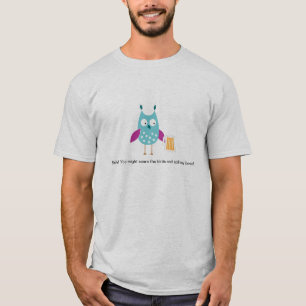 Camiseta del pájaro de los hombres divertidos