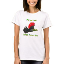 Camiseta del pájaro turaco de Knysna africano