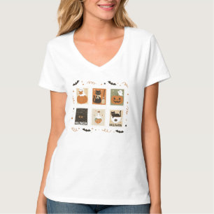 Camiseta del panel de sellos de Halloween - Bruja 