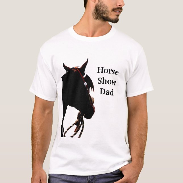 Camiseta del papá de la demostración del caballo (Anverso)