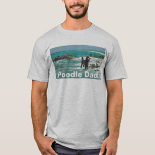 Camiseta del papá del caniche