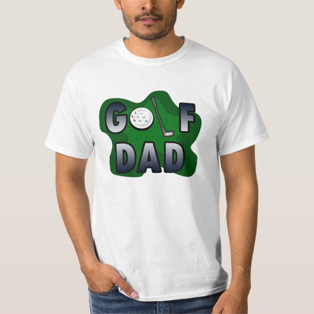 Camiseta del papá del golf, día de padres para el (Anverso)