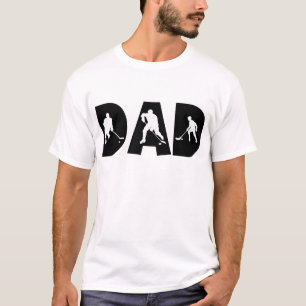 Camiseta del papá del hockey