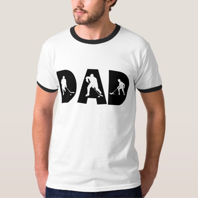Camiseta del papá del hockey