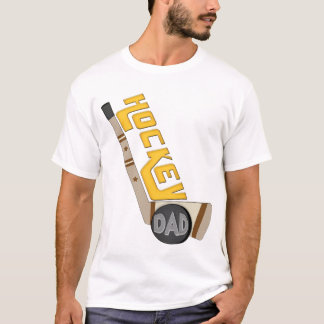 Camiseta del papá del hockey del número 1