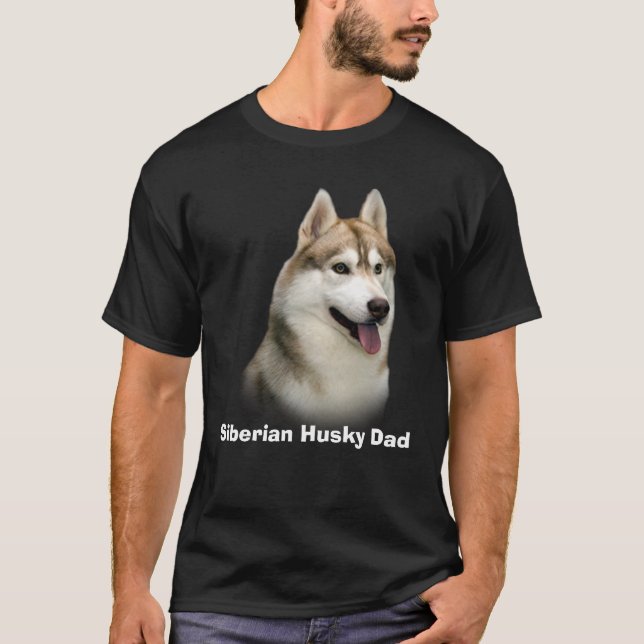 Camiseta del papá del husky siberiano (Anverso)
