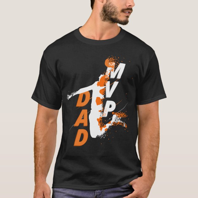 Camiseta del papá del MVP del baloncesto (Anverso)