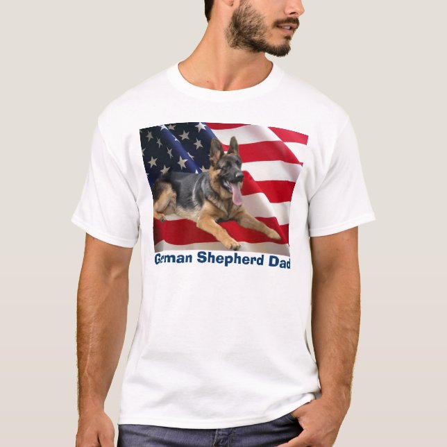 Camiseta del papá del pastor alemán (Anverso)