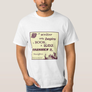 Camiseta del papel del lector