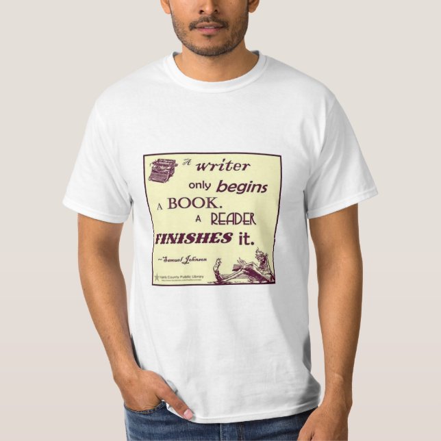 Camiseta del papel del lector (Anverso)