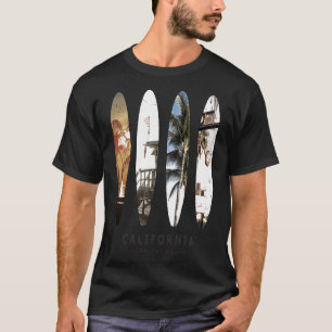 Camiseta del paraíso de los surfistas de Californi