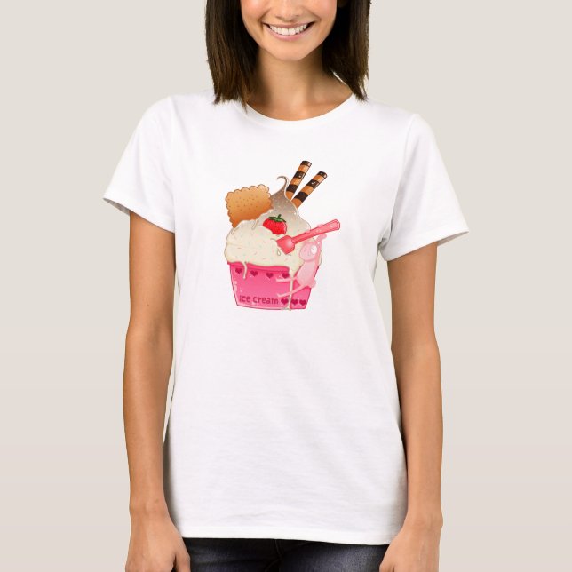 Camiseta del paraíso del helado (Anverso)