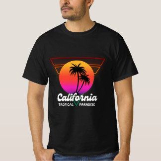 Camiseta del paraíso tropical de California