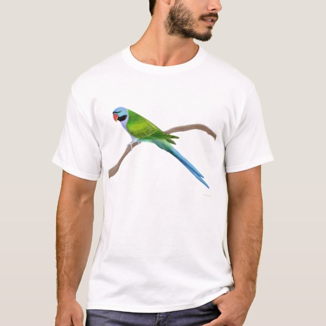 Camiseta del Parakeet del bigote de Derbyan (Anverso)