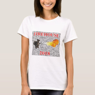 Camiseta del parque de bomberos de las mujeres con