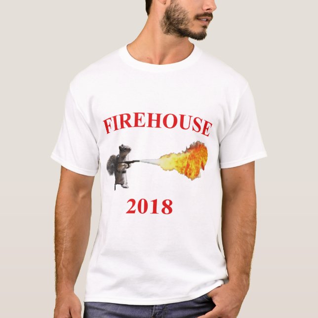 Camiseta del parque de bomberos de los hombres (Anverso)