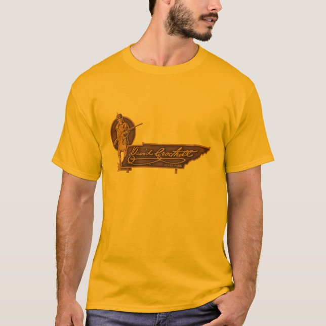 Camiseta del parque de estado de David Crockett (Anverso)