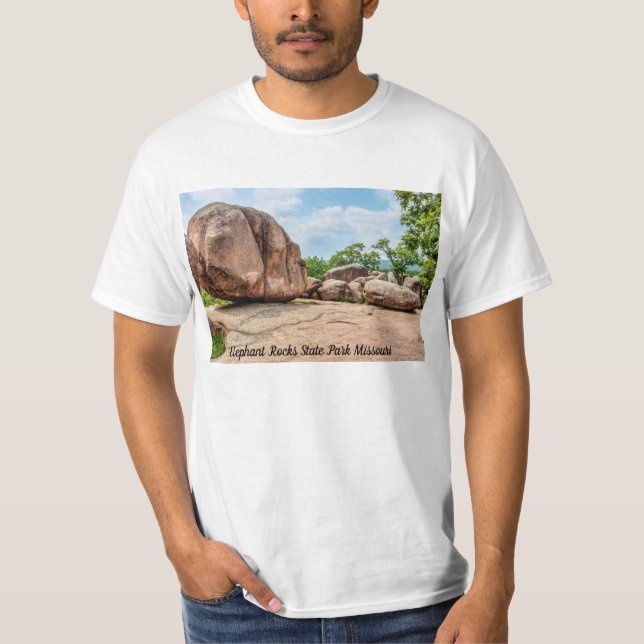 Camiseta del Parque Estatal Elephant Rocks (Anverso)