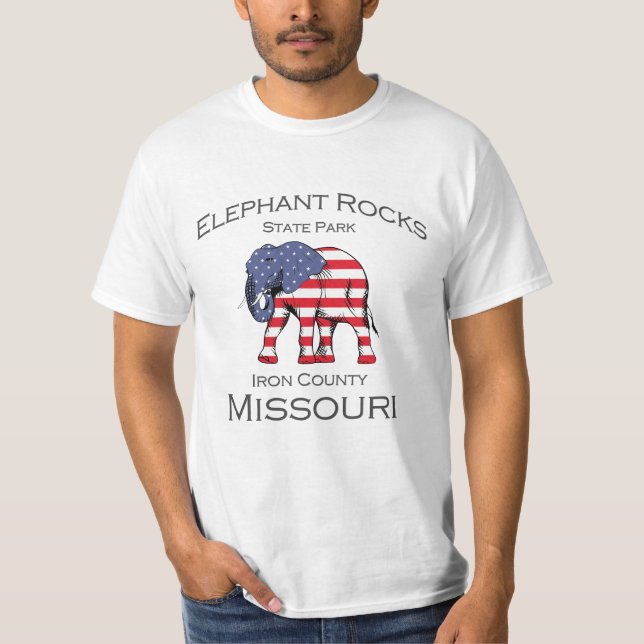 Camiseta del Parque Estatal Elephant Rocks (Anverso)