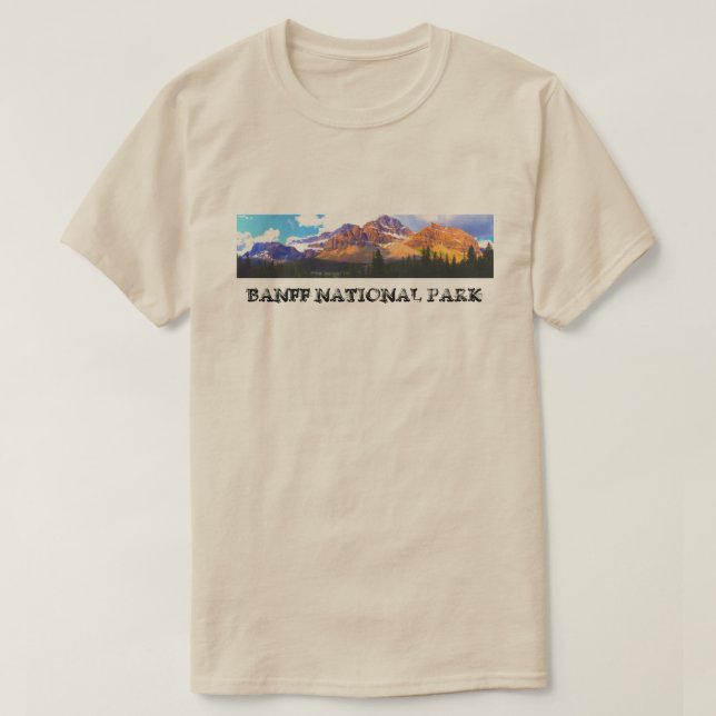 Camiseta del Parque Nacional Banff y Jasper (Diseño del anverso)