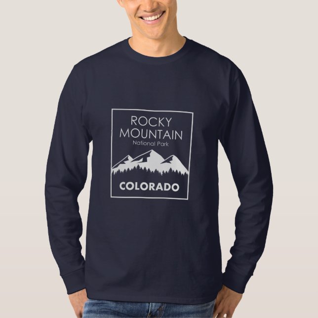 Camiseta del Parque Nacional de las Montañas Rocos (Anverso)