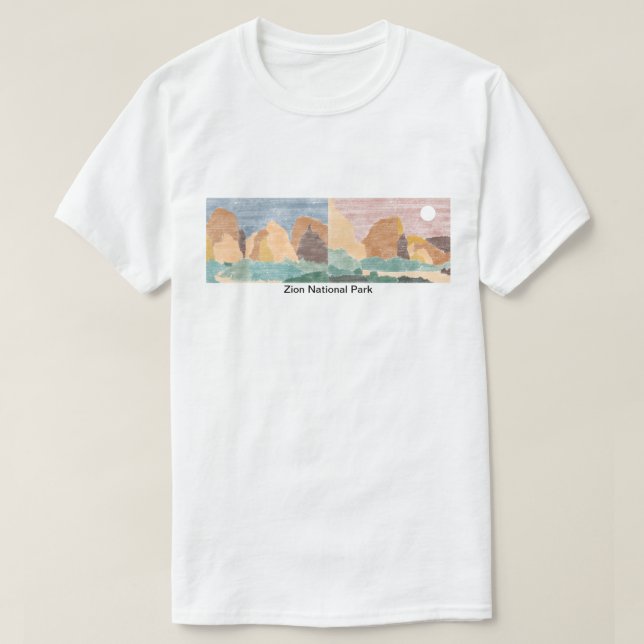 Camiseta del Parque Nacional de Zion (Diseño del anverso)