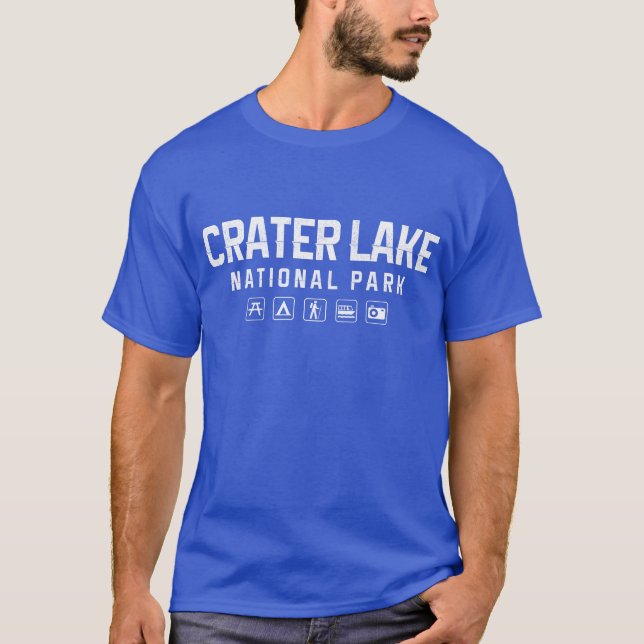 Camiseta del parque nacional del lago crater (Anverso)