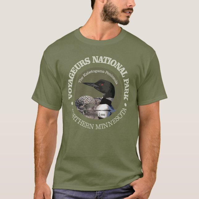 Camiseta del Parque Nacional Voyageurs (Loon) (Anverso)