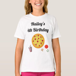 Camiseta del partido de cumpleaños Pizza