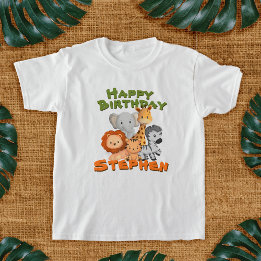 Camiseta del partido de cumpleaños Safari