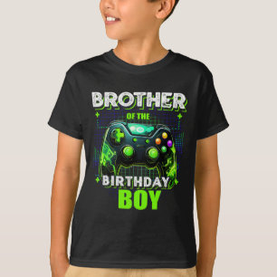 Camiseta Del partido de videojuegos familiar del chico del
