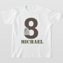 Camiseta del partido del cumpleaños del ejército C