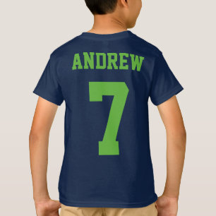 Camiseta del partido del cumpleaños del niño