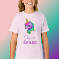 Camiseta del partido unicornio Sleepover Squad paj
