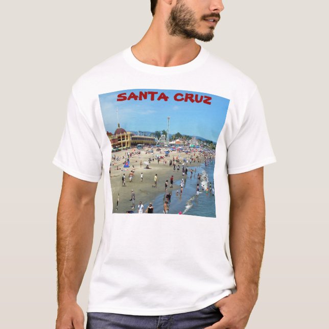 Camiseta del paseo marítimo de la playa de Santa (Anverso)