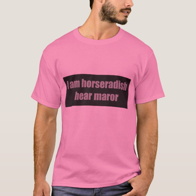 Camiseta del Passover de Maror del rábano picante (Anverso)