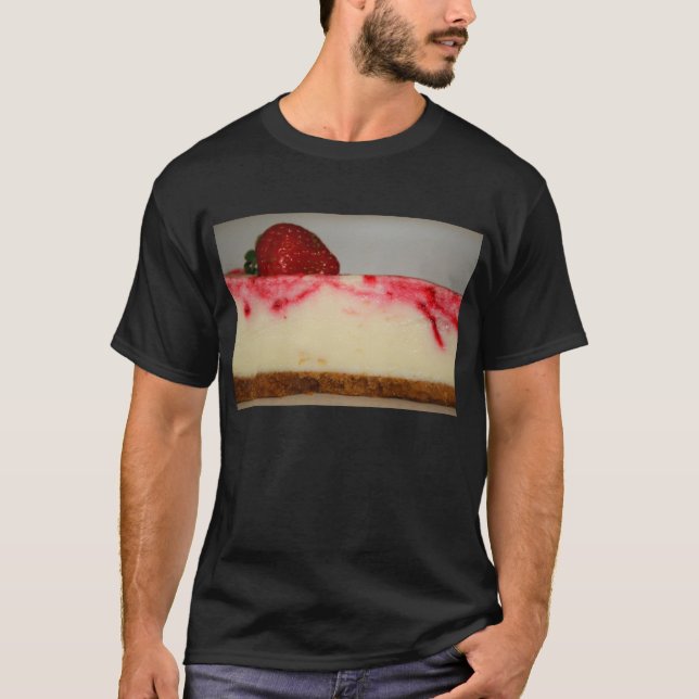 Camiseta del pastel de queso de la fresa, camisa (Anverso)