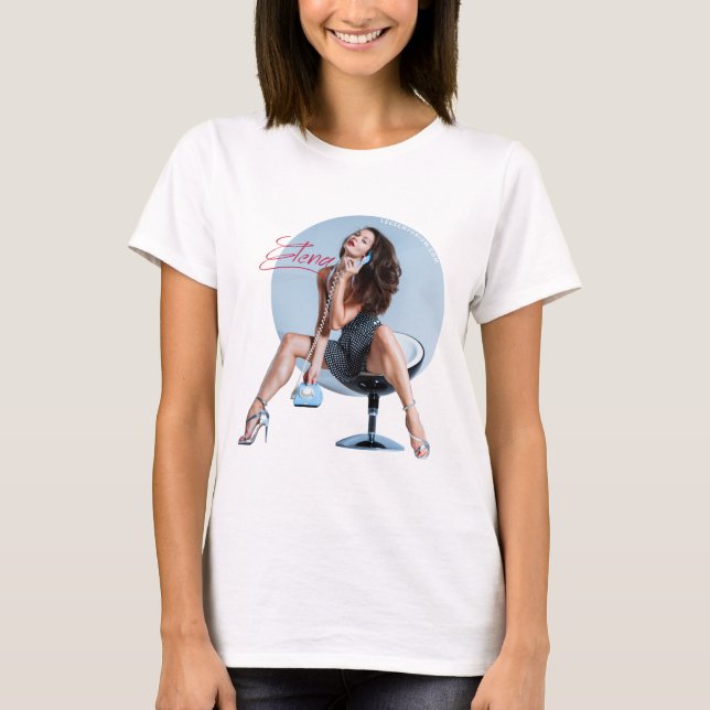 Camiseta del pastel de queso Pin-Para arriba (Anverso)