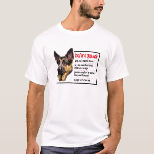 Camiseta del pastor alemán