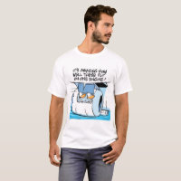 Camiseta del pato del humor de la aviación del