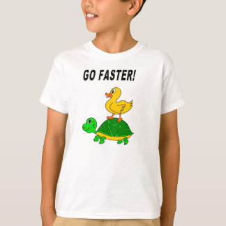 Camiseta del pato y de la tortuga