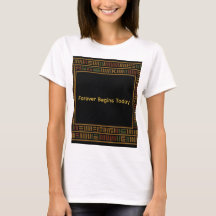 Camiseta del patrón africano del cordón de oro