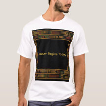 Camiseta del patrón africano del cordón de oro