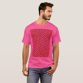 Camiseta del patrón del corazón de las joyas